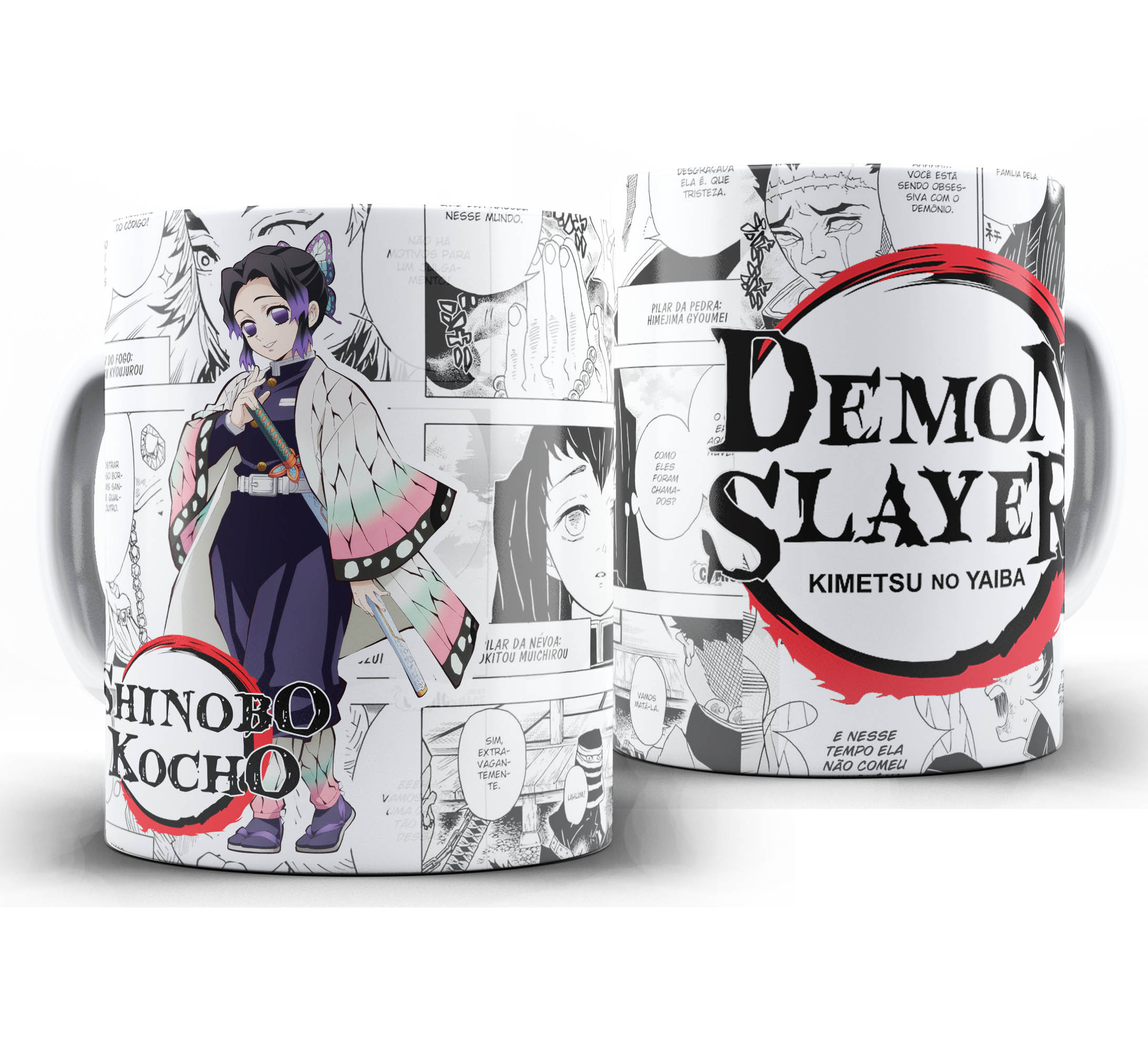 Caneca Anime Manga - Demon Slayer Kimetsu no Yaiba - Shinobu Kocho
